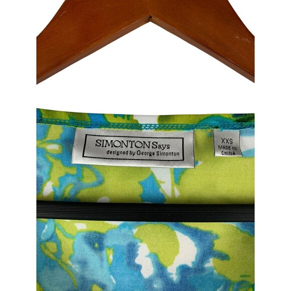 Simonton Says Womens Floral Long Sleeve Top XXS - Picture 4 of 5